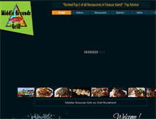 Tablet Screenshot of middlegroundsgrill.com
